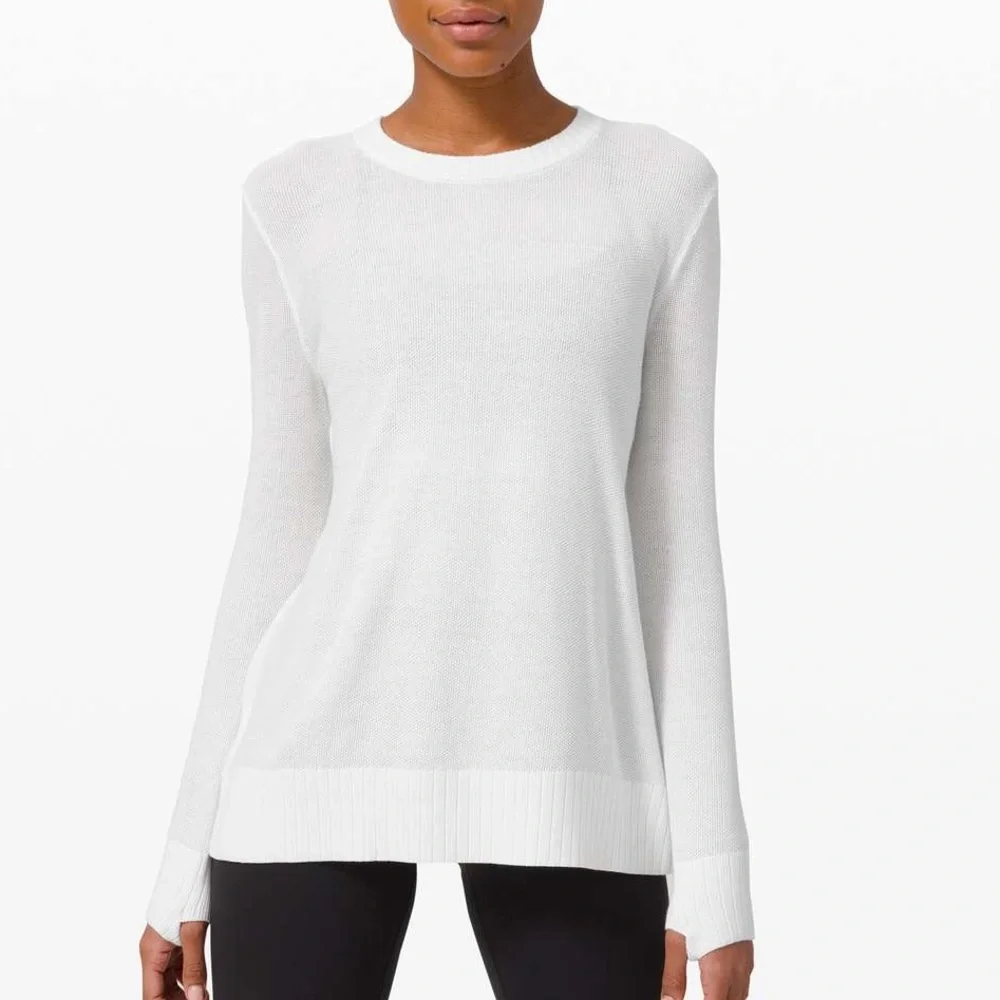 Lululemon Sincerely Yours Sweater White Women’s Size 12